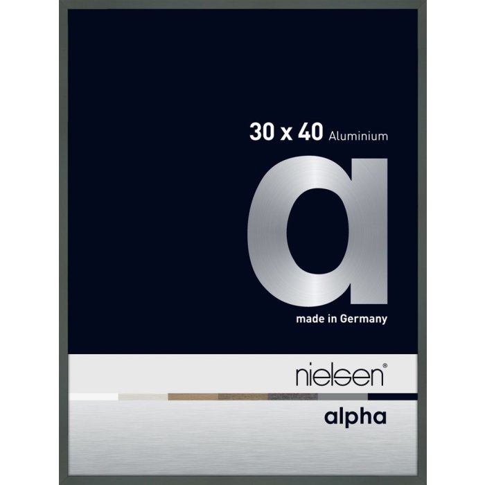 Nielsen Aluminium fotolijst Alpha 30x40 cm platina