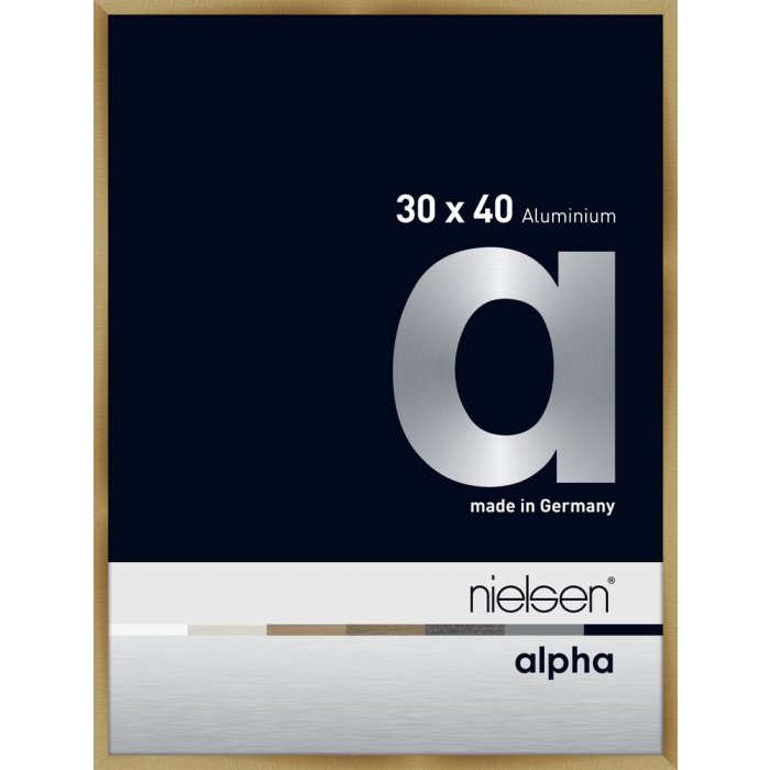 Nielsen Aluminium Fotolijst Alpha 30x40 cm geborsteld amber