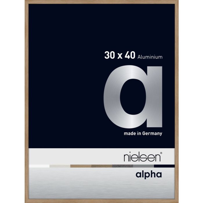 Nielsen Aluminium Fotolijst Alpha 30x40 cm eiken