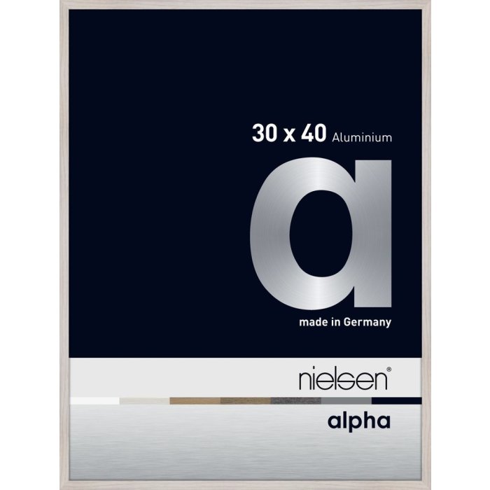 Nielsen Aluminium Fotolijst Alpha 30x40 cm eiken wit