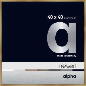 Nielsen Aluminium Fotolijst Alpha 40x40 cm geborsteld amber