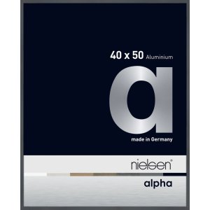 Nielsen Aluminium fotolijst Alpha 40x50 cm donkergrijs...