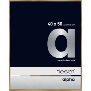 Nielsen Aluminium Fotolijst Alpha 40x50 cm geborsteld amber