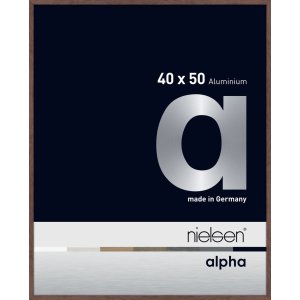 Nielsen Aluminium fotolijst Alpha 40x50 cm wengé...