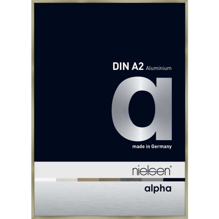 Nielsen Aluminium fotolijst Alpha 42x59,4 cm geborsteld roestvrij staal