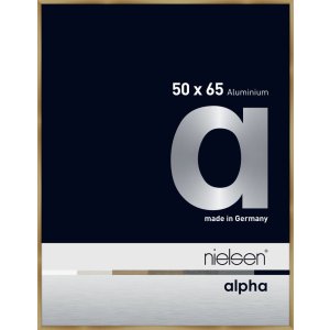 Nielsen Aluminium Fotolijst Alpha 50x65 cm geborsteld amber