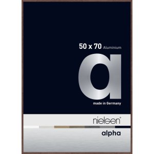 Nielsen Aluminium fotolijst Alpha 50x70 cm wengé...