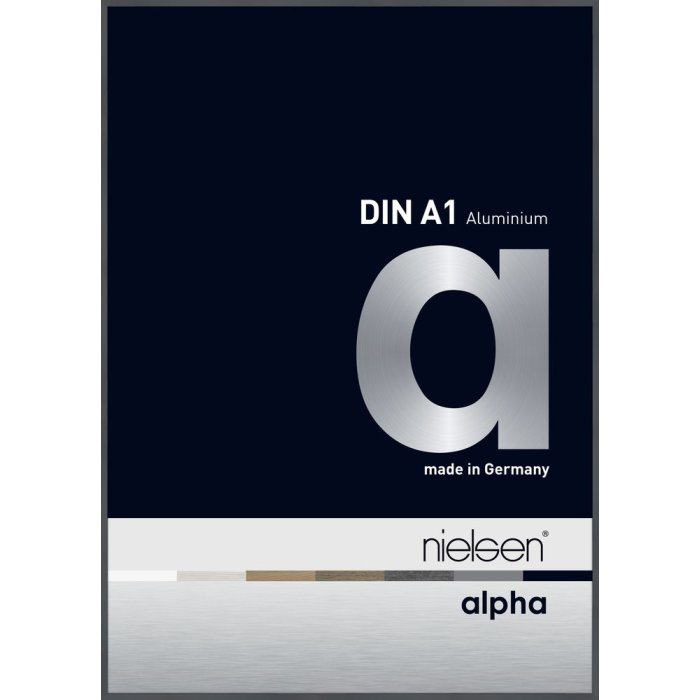 Nielsen Aluminium fotolijst Alpha 59,4x84,1 cm donkergrijs glanzend