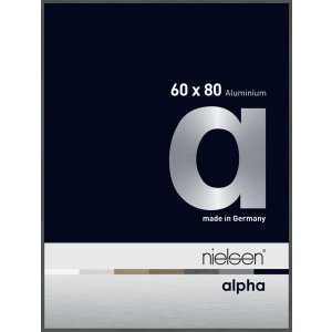 Nielsen Aluminium fotolijst Alpha 60x80 cm platina