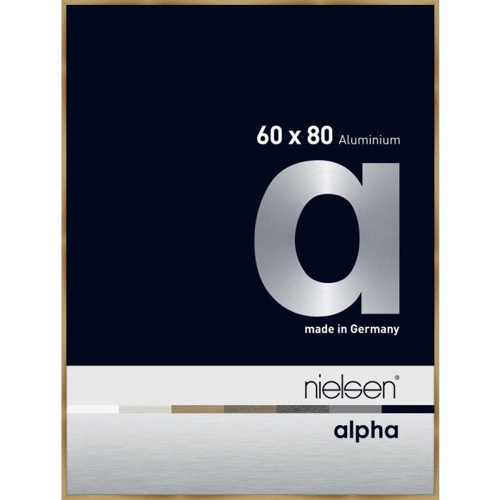 Nielsen Aluminium Fotolijst Alpha 60x80 cm geborsteld amber