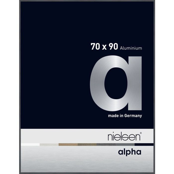 Nielsen Aluminium fotolijst Alpha 70x90 cm donkergrijs glanzend