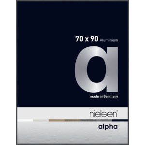 Nielsen Aluminium fotolijst Alpha 70x90 cm donkergrijs...