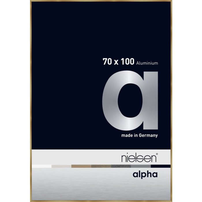 Nielsen Aluminium fotolijst Alpha 70x100 cm geborsteld amber