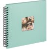 Walther Spiraal Album Fun mintgroen 26x25 cm 40 zwarte paginas