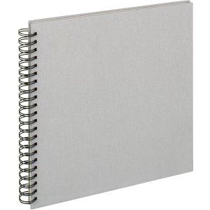 Walther Spiraal Album Doek grijs 30x30 cm 50 witte paginas