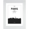 Kunststof lijst Paris 10x15 cm wit