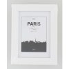 Kunststof lijst Paris 10x15 cm wit