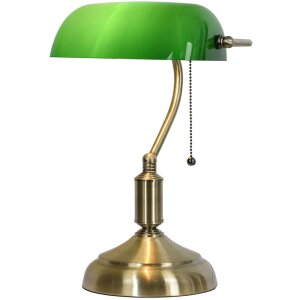 Bureaulamp groen 27x17x41 cm E27-max 1x60W LumiLamp 5LL-5104