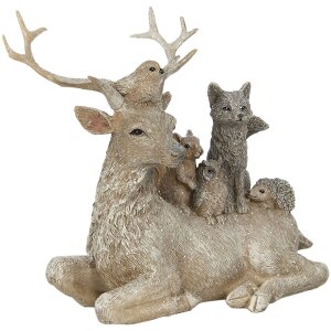 Decoratie Dieren 18x8x16 cm Clayre & Eef 6PR2745