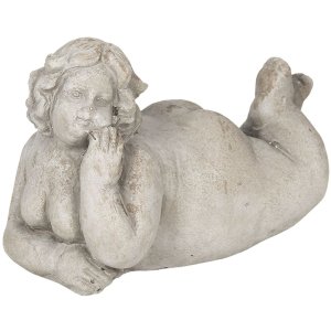 Decoratie Liggende Vrouw 17x9x12 cm Clayre en Eef 6te0284