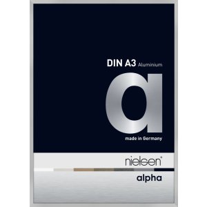 Nielsen Aluminium fotolijst Alpha tcsc 30x42 cm zilver mat