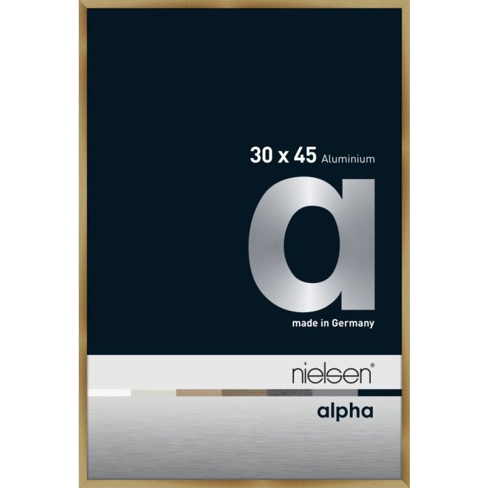 Nielsen Aluminium fotolijst Alpha tcsc 30x45 cm geborsteld amber