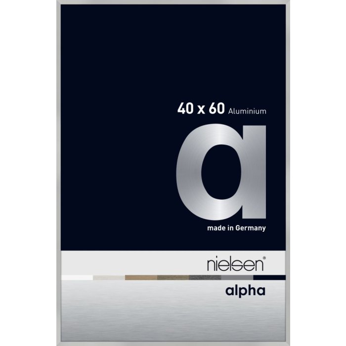 Nielsen Aluminium fotolijst Alpha tcsc 40x60 cm zilver mat