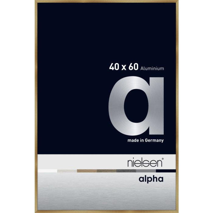 Nielsen Aluminium fotolijst Alpha tcsc 40x60 cm geborsteld amber