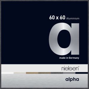 Nielsen Aluminium fotolijst Alpha tcsc 60x60 cm grijs