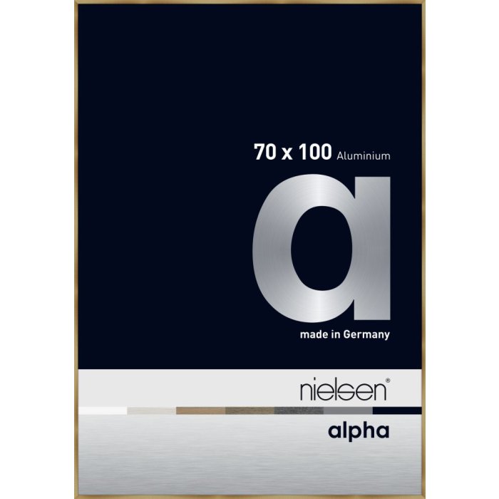 Nielsen Aluminium fotolijst Alpha tcsc 70x100 cm geborsteld amber