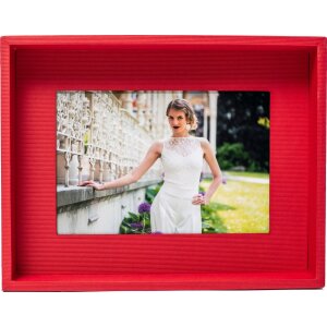 Passepartout fotolijst 10x15 cm rood