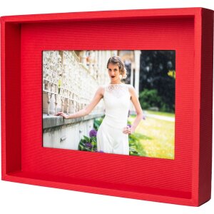 Passepartout fotolijst 10x15 cm rood