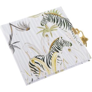 Dagboek Wild Life Zebra met Slot