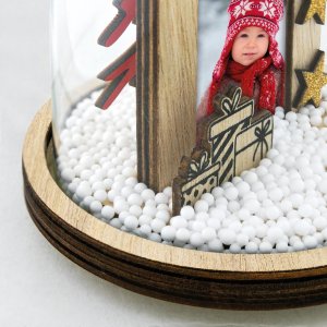 Hogun kerstversiering met lijst 5x7 cm