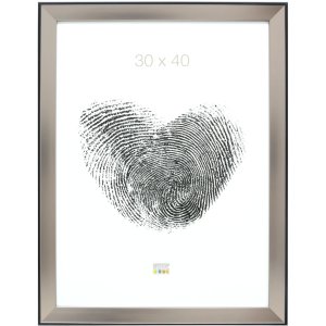 Kunststof lijst s45fd2 zilver 20x30 cm anti-reflecterend glas