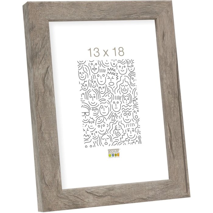 Houten lijst s45rh7ar grijs-beige 13x18 cm Antireflecterend glas