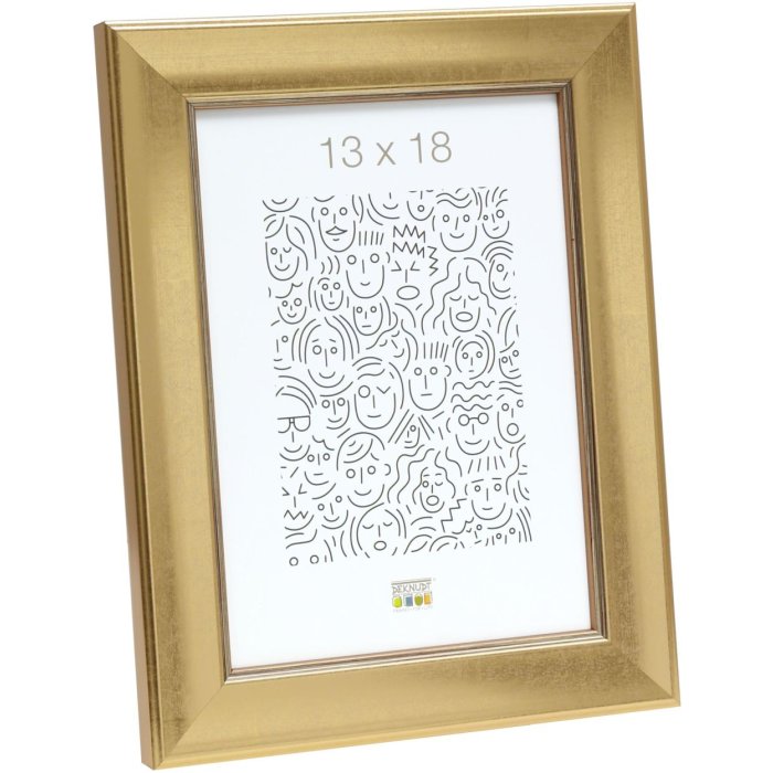 Houten lijst s45ya1 goud 10x15 cm normaal glas