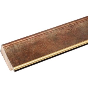 Houten lijst s46ea3 gouden rand 13x18 cm anti-reflecterend glas