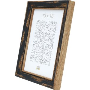 Houten lijst s46tg zwart 10x15 cm