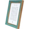 Houten lijst s46tg turquoise 10x15 cm