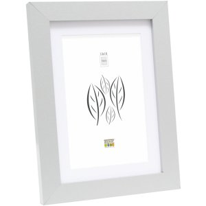 Houten lijst s66kd1 zilver 15x20 cm met passe-partout