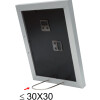 Houten lijst s66kd1 zilver 15x20 cm met passe-partout