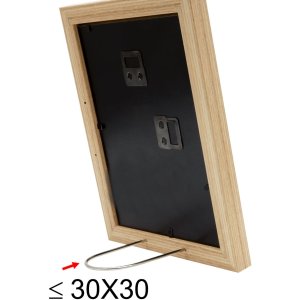 Houten lijst s66kh1 natuur 30x45 cm met passe-partout