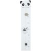 Groeimeter in Wit met Panda 17x81 cm