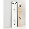 Groeimeter in Wit met Panda 17x81 cm