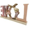 Decoratie Konijn 19x3x9 cm roze 6pr3289