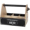 Flessenrek met flesopener 29x19x20 cm bruin 6h1930