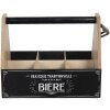 Flessenrek met flesopener 29x19x20 cm bruin 6h1930