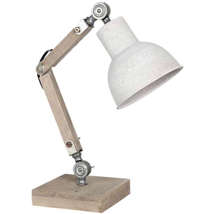 Bureaulamp 15x15x47 cm E27-max 1x60W crème 6lmp494n