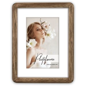 ZEP Houten lijst Gressan bruin 20x30 cm met passepartout...